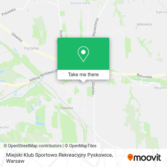 Miejski Klub Sportowo Rekreacyjny Pyskowice map