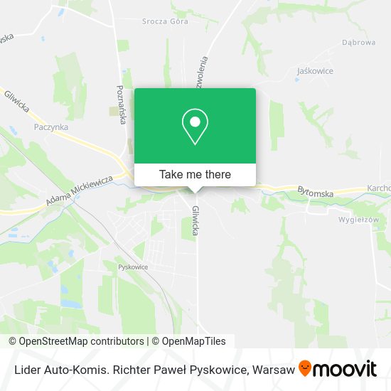 Lider Auto-Komis. Richter Paweł Pyskowice map