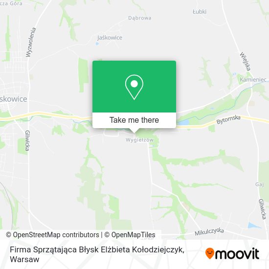 Firma Sprzątająca Błysk Elżbieta Kołodziejczyk map