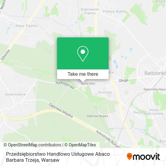 Przedsiębiorstwo Handlowo Usługowe Abaco Barbara Trzeja map