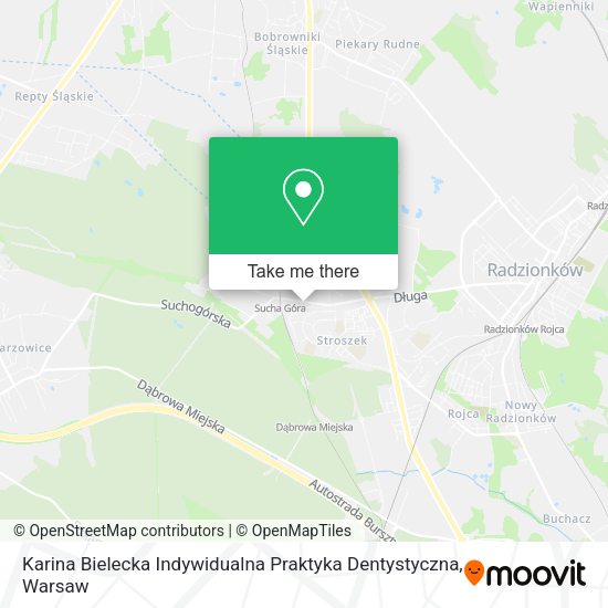 Karina Bielecka Indywidualna Praktyka Dentystyczna map