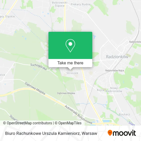 Карта Biuro Rachunkowe Urszula Kamieniorz