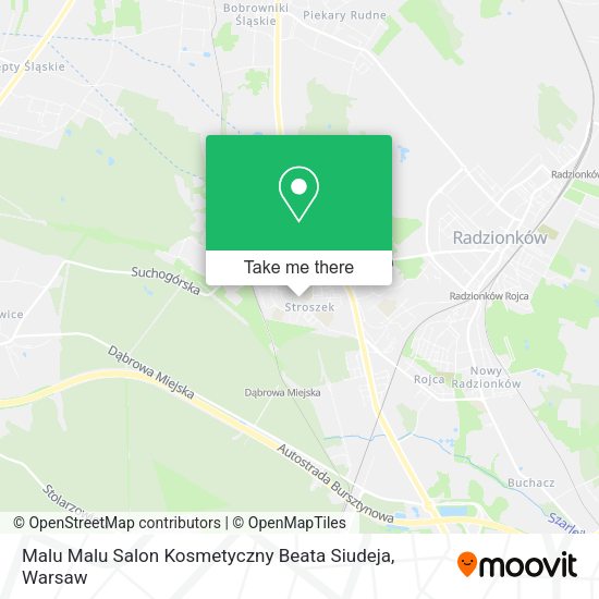 Malu Malu Salon Kosmetyczny Beata Siudeja map