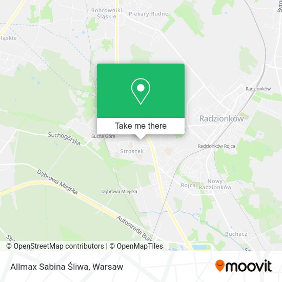 Allmax Sabina Śliwa map