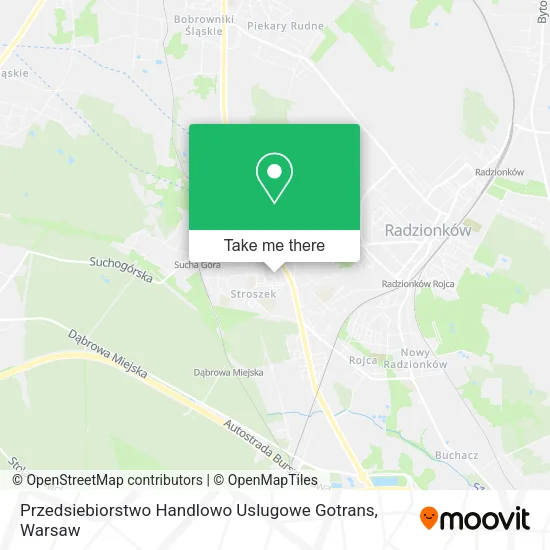 Карта Przedsiebiorstwo Handlowo Uslugowe Gotrans