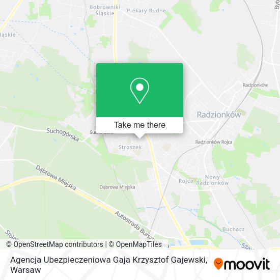 Agencja Ubezpieczeniowa Gaja Krzysztof Gajewski map