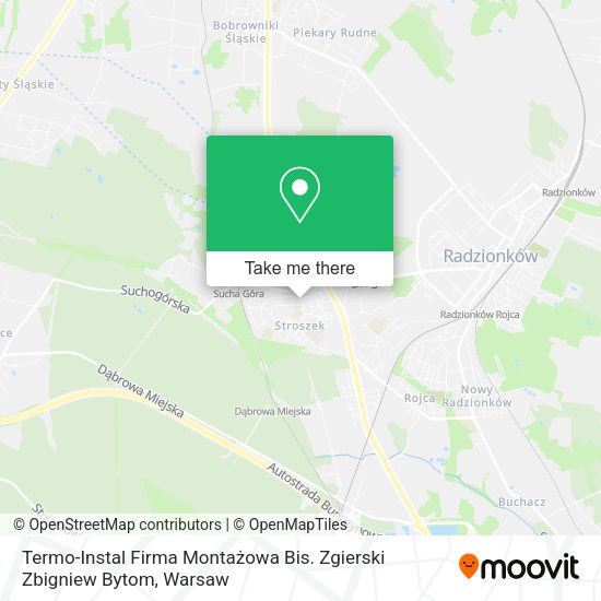 Termo-Instal Firma Montażowa Bis. Zgierski Zbigniew Bytom map