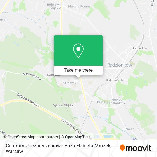 Centrum Ubezpieczeniowe Baza Elżbieta Mrozek map