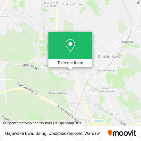 Gajewska Ewa. Usługi Ubezpieczeniowe map