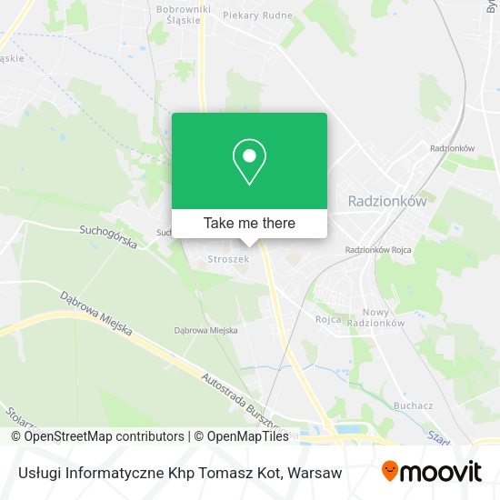 Usługi Informatyczne Khp Tomasz Kot map