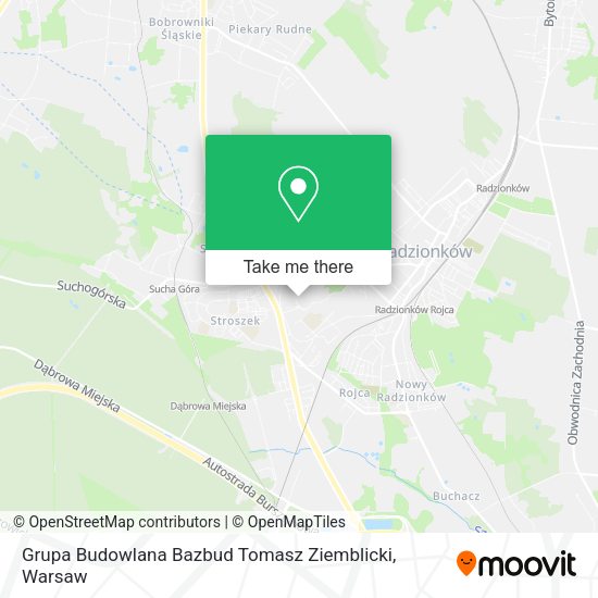 Grupa Budowlana Bazbud Tomasz Ziemblicki map