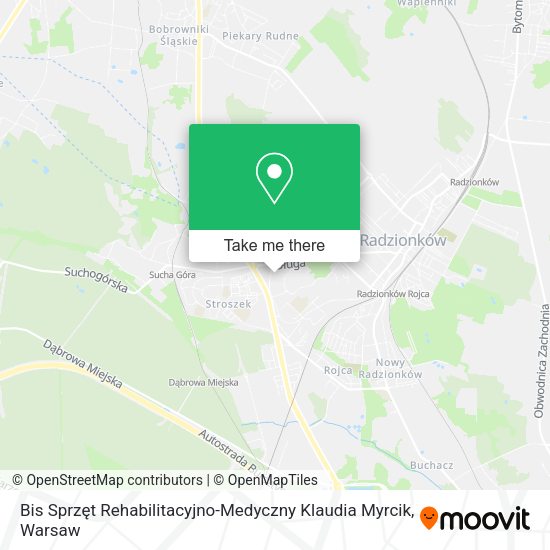 Bis Sprzęt Rehabilitacyjno-Medyczny Klaudia Myrcik map