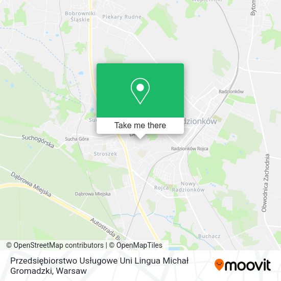 Przedsiębiorstwo Usługowe Uni Lingua Michał Gromadzki map