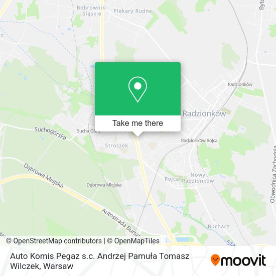 Auto Komis Pegaz s.c. Andrzej Pamuła Tomasz Wilczek map