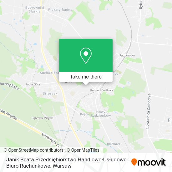 Janik Beata Przedsiębiorstwo Handlowo-Usługowe Biuro Rachunkowe map