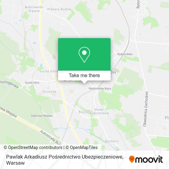 Pawlak Arkadiusz Pośrednictwo Ubezpieczeniowe map