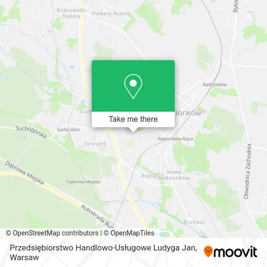 Przedsiębiorstwo Handlowo-Usługowe Ludyga Jan map