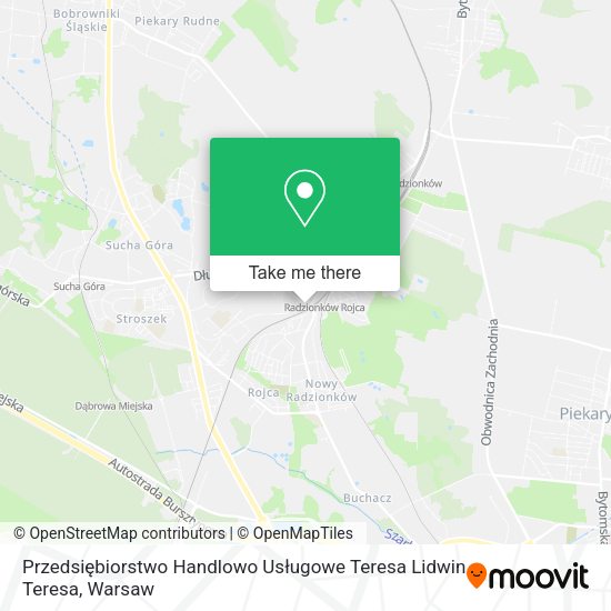 Przedsiębiorstwo Handlowo Usługowe Teresa Lidwin Teresa map