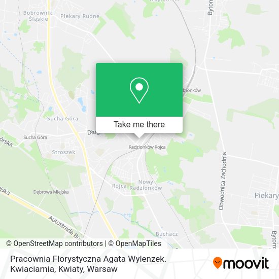 Pracownia Florystyczna Agata Wylenzek. Kwiaciarnia, Kwiaty map