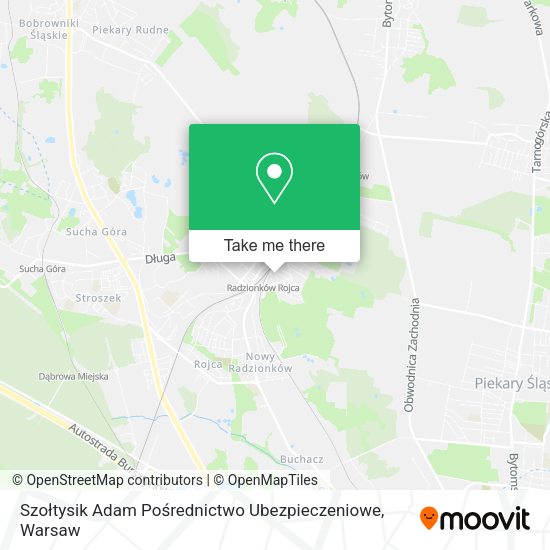 Szołtysik Adam Pośrednictwo Ubezpieczeniowe map