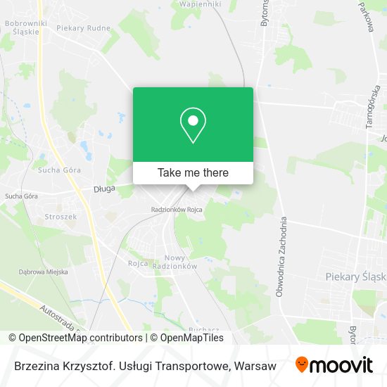 Brzezina Krzysztof. Usługi Transportowe map