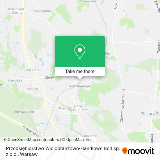 Przedsiębiorstwo Wielobranżowo-Handlowe Belt sp. z o.o. map