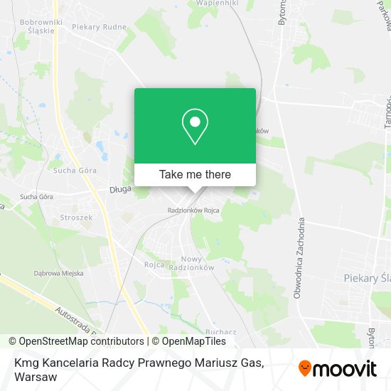 Kmg Kancelaria Radcy Prawnego Mariusz Gas map