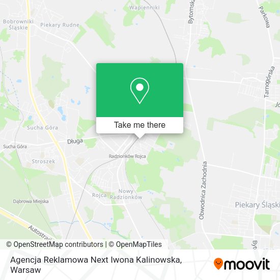 Agencja Reklamowa Next Iwona Kalinowska map