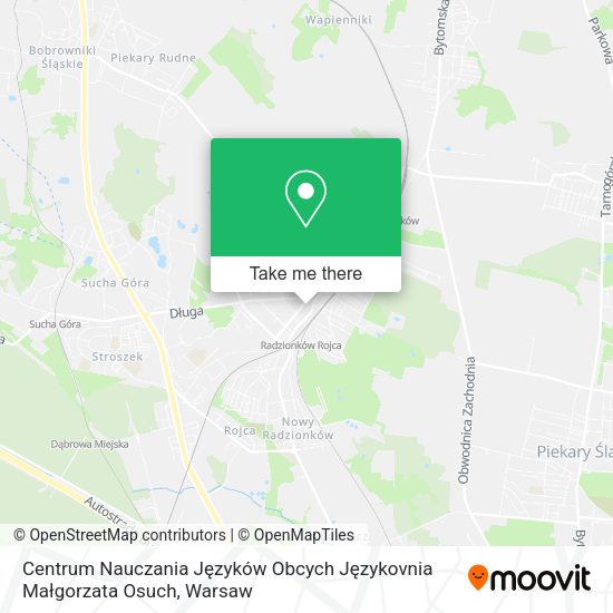 Centrum Nauczania Języków Obcych Językovnia Małgorzata Osuch map