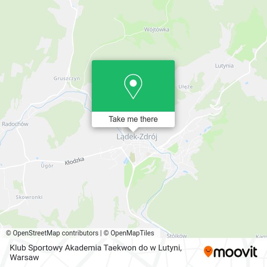 Klub Sportowy Akademia Taekwon do w Lutyni map