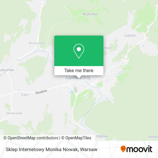 Sklep Internetowy Monika Nowak map