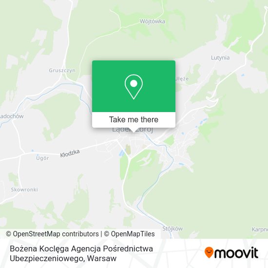 Bożena Koclęga Agencja Pośrednictwa Ubezpieczeniowego map