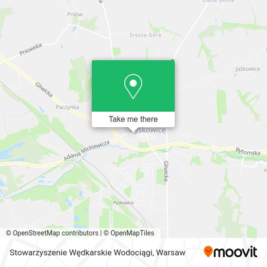 Карта Stowarzyszenie Wędkarskie Wodociągi