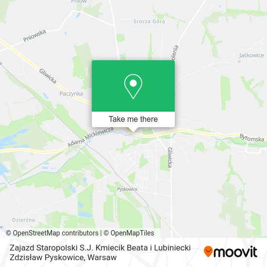 Zajazd Staropolski S.J. Kmiecik Beata i Lubiniecki Zdzisław Pyskowice map