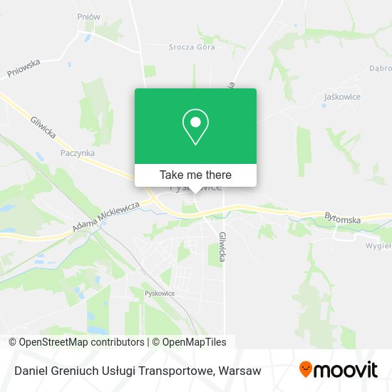 Daniel Greniuch Usługi Transportowe map