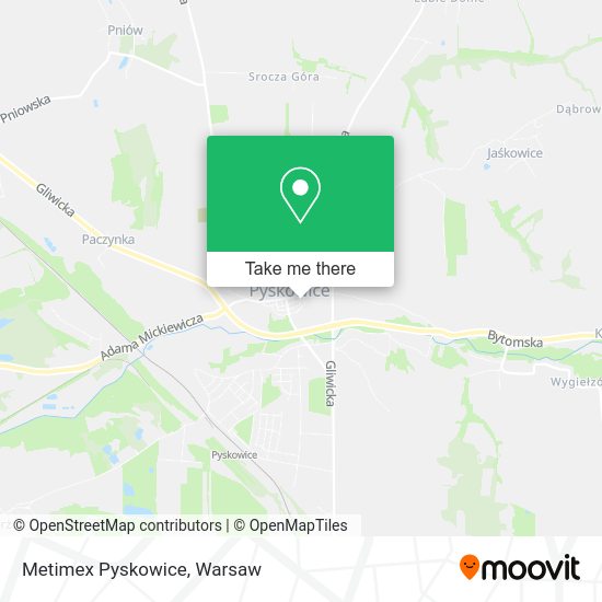 Metimex Pyskowice map