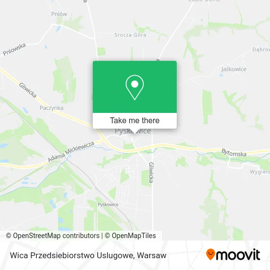 Карта Wica Przedsiebiorstwo Uslugowe