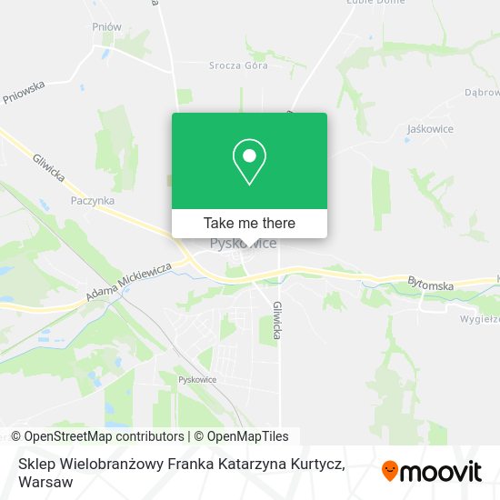 Sklep Wielobranżowy Franka Katarzyna Kurtycz map