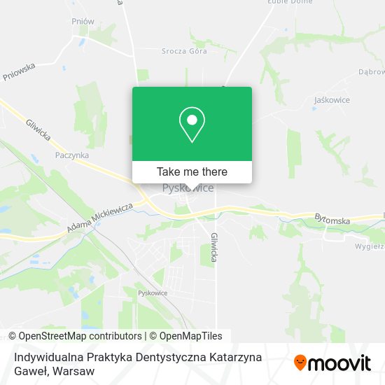 Indywidualna Praktyka Dentystyczna Katarzyna Gaweł map