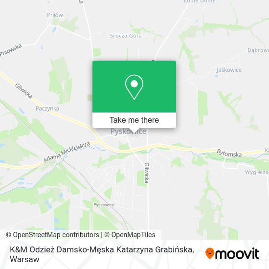 Карта K&M Odzież Damsko-Męska Katarzyna Grabińska