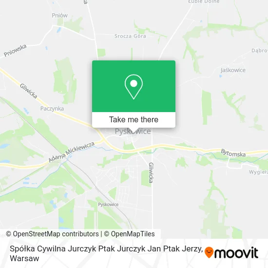 Spółka Cywilna Jurczyk Ptak Jurczyk Jan Ptak Jerzy map
