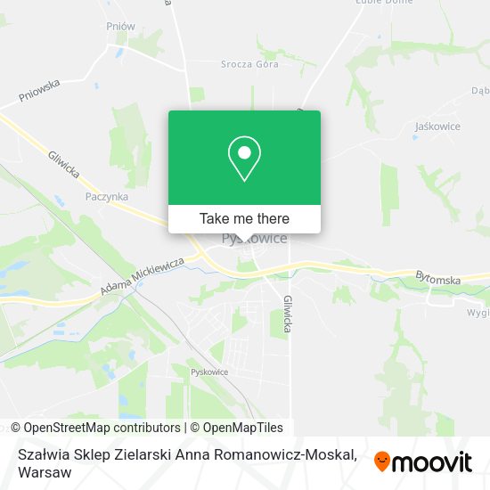 Szałwia Sklep Zielarski Anna Romanowicz-Moskal map