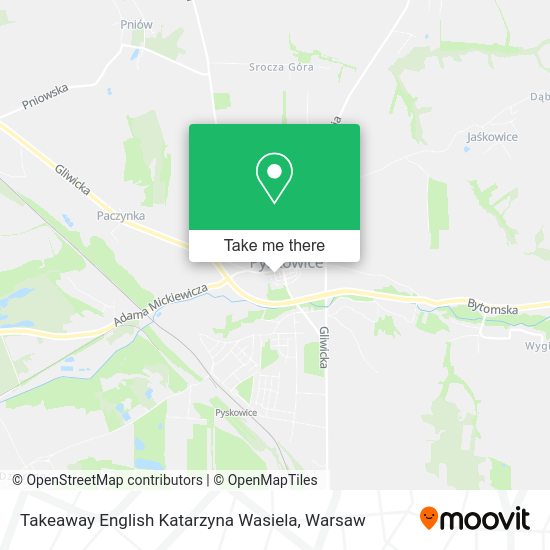 Карта Takeaway English Katarzyna Wasiela