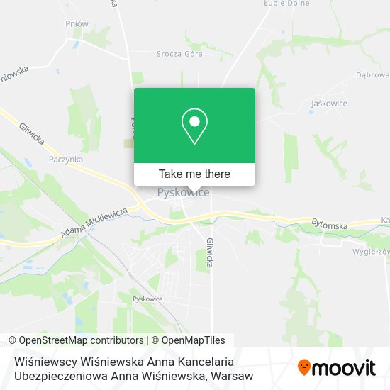 Wiśniewscy Wiśniewska Anna Kancelaria Ubezpieczeniowa Anna Wiśniewska map