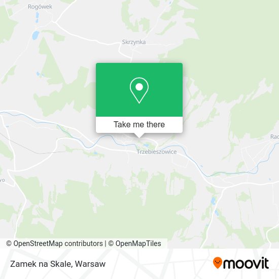 Zamek na Skale map