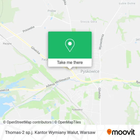 Карта Thomas-2 sp.j. Kantor Wymiany Walut