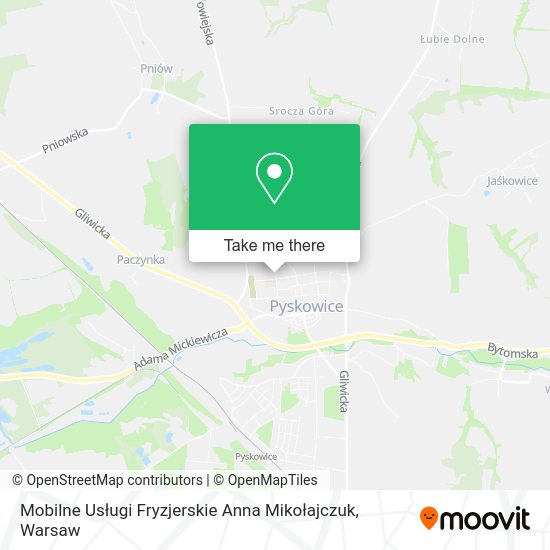 Mobilne Usługi Fryzjerskie Anna Mikołajczuk map