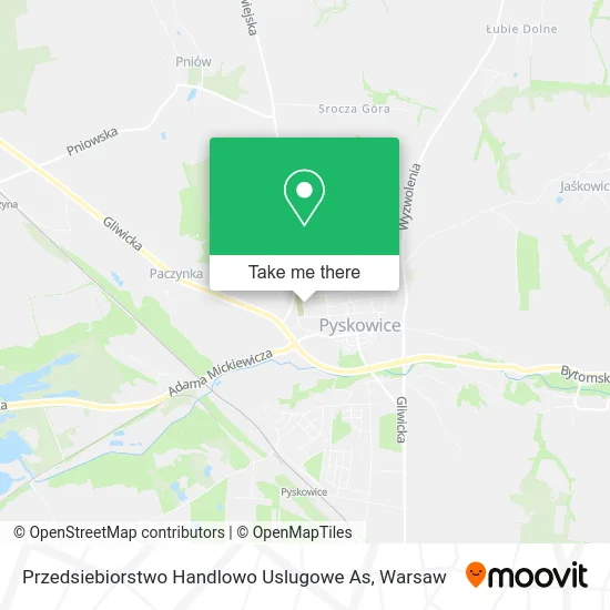 Карта Przedsiebiorstwo Handlowo Uslugowe As