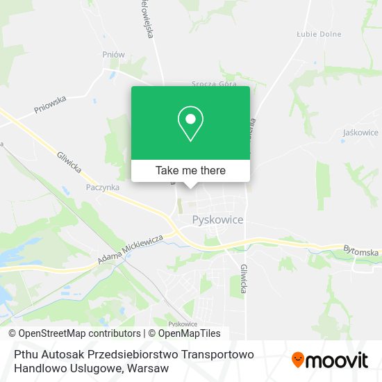 Pthu Autosak Przedsiebiorstwo Transportowo Handlowo Uslugowe map