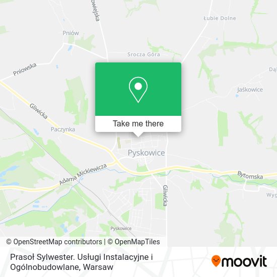 Prasoł Sylwester. Usługi Instalacyjne i Ogólnobudowlane map